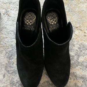 Vince Camuto Black Suede Ankle Booties